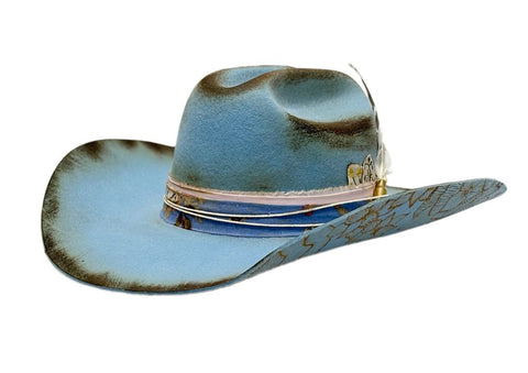 Men Cowboy Hat 7142 Blue