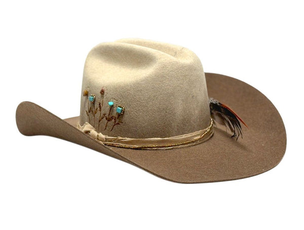 Men Cowboy Hat M7171 brown/beige