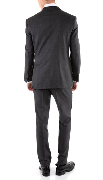 Men's Wool Slim Fit Suit- Mason Charcoal