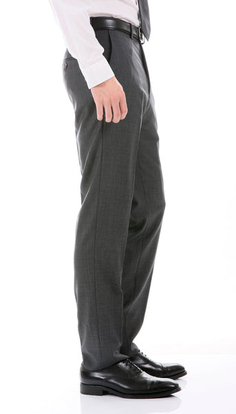 Men's Wool Slim Fit Suit- Mason Charcoal
