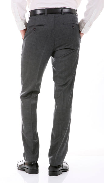 Men's Wool Slim Fit Suit- Mason Charcoal