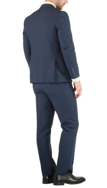 Men's Navy Slim Fit Suit-PL1969
