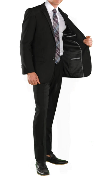 Men 2 Piece Regular fit Suit Ford Black