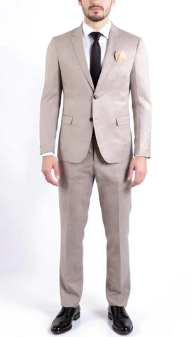 Men 2 Piece Suit Nelson Beige