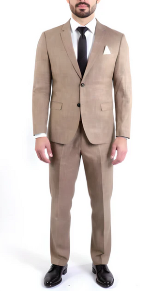 Men 2 Piece Suit Whitmore Tan