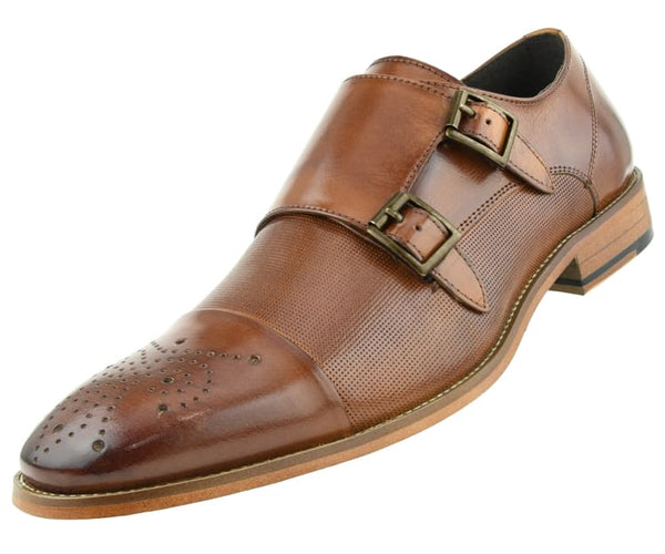 Men Dress Shoes-AG1101-Tan