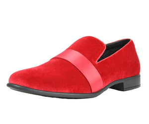 Men Dress Shoes-Knight Red