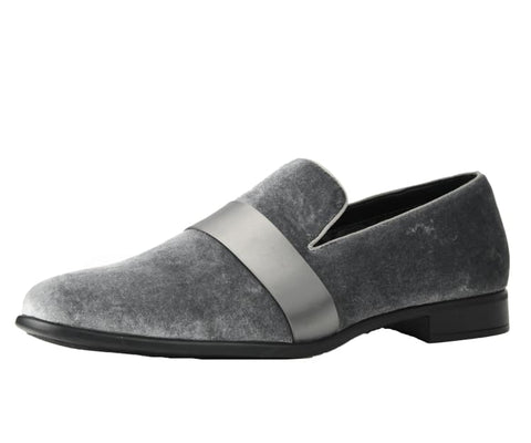 Men Dress Shoes-Knight Silver