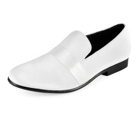 Men Dress Shoes-Knight White