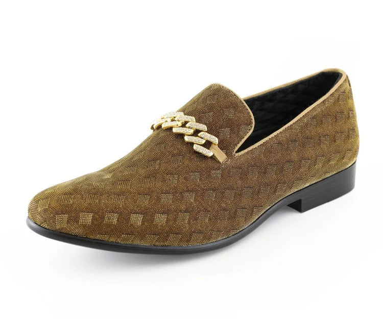 Men Dress Shoes Parker Gold