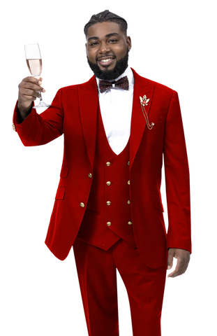 Men Ej Samuel Suit M2771 -Red