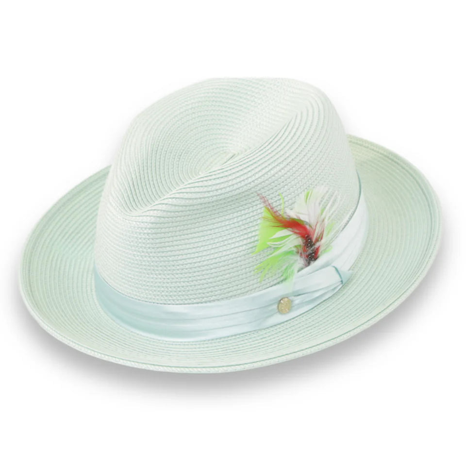 Men Fedora Hat Tapa Jade H126