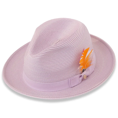 Men Fedora Hat Tapa Lavender  H126