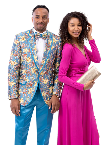 Men's Ej Samual Suit JP128 Blue