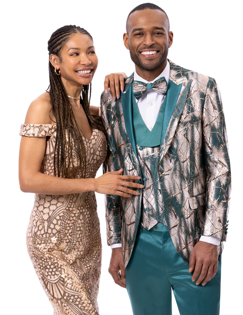 Men's Ej Samual Suit JP136 Aqua