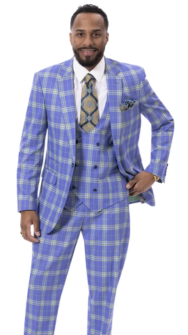 Men's Ej Samual Suit M2789 Blue