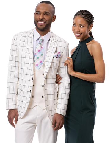 Men's Ej Samual Suit M2801 White