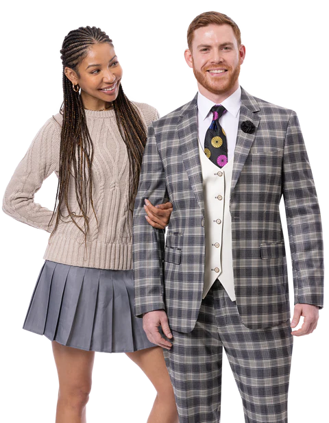 Men's Ej Samual Suit M2805 Charcoal