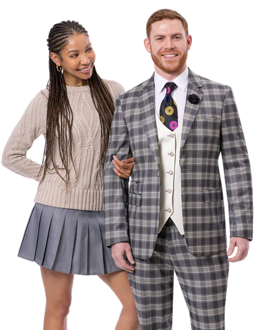 Men's Ej Samual Suit M2805 Charcoal