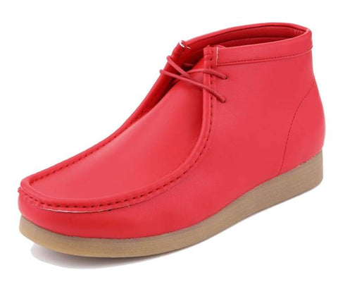 Men's Moccasin Toe Jason2 Red Smooth