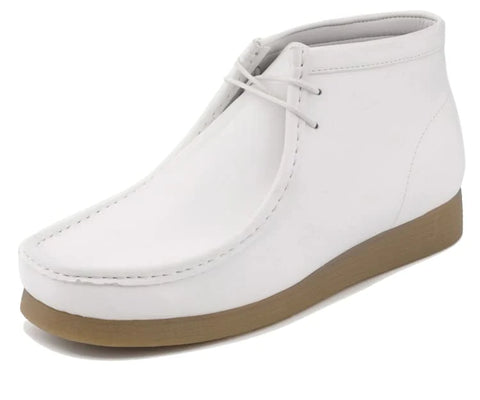 Men's Moccasin Toe Jason2 White Smooth