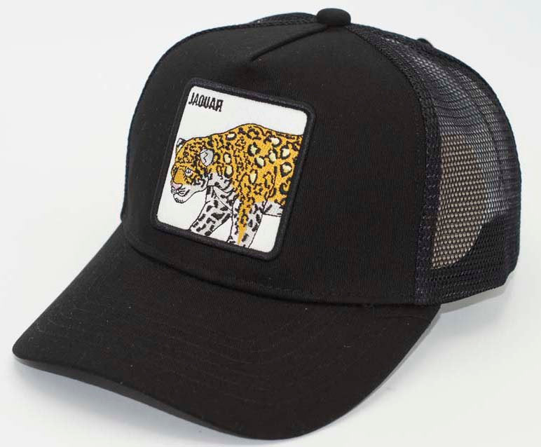 Men's Trucker Hat-Jaguar Black
