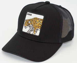 Men's Trucker Hat-Jaguar Black