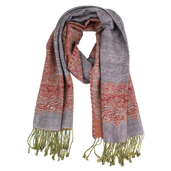 New fashion Shawl S003-21 Grey Peach