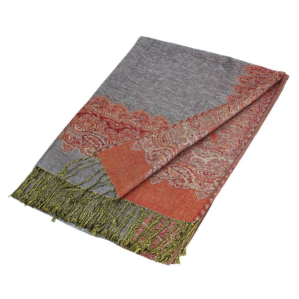 New fashion Shawl S003-21 Grey Peach