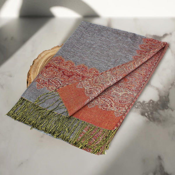 New fashion Shawl S003-21 Grey Peach