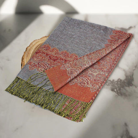 New fashion Shawl S003-21 Grey Peach