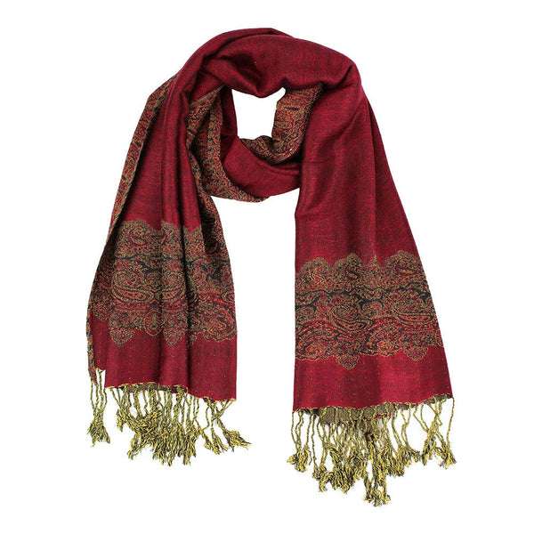 New fashion Shawl Scarf S003-03 Burgundy