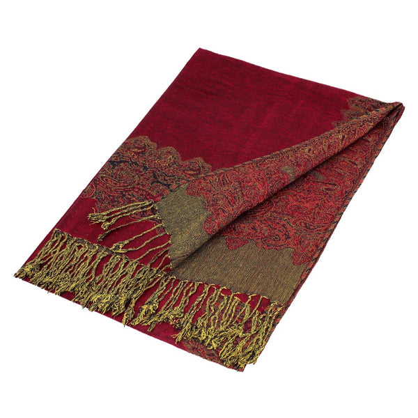 New fashion Shawl Scarf S003-03 Burgundy