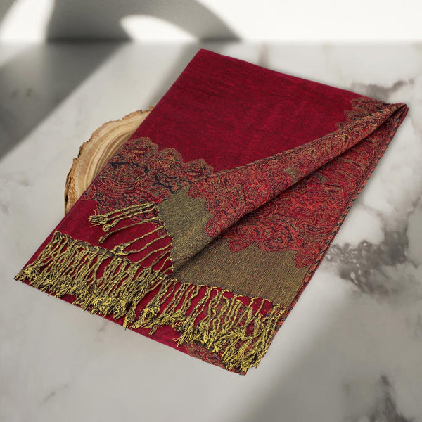 New fashion Shawl Scarf S003-03 Burgundy