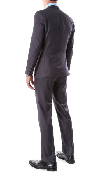 Oslo Charcoal Slim Fit Notch Lapel 2 Piece Suit