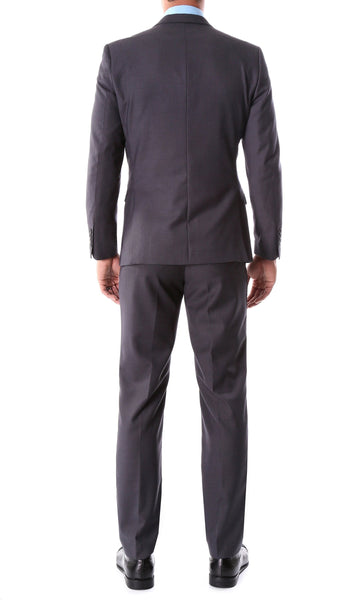 Oslo Charcoal Slim Fit Notch Lapel 2 Piece Suit