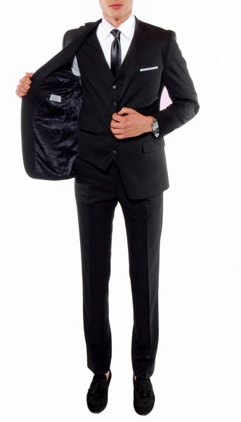 Men's Savannah Black Slim Fit Suit