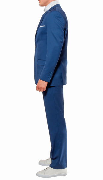 Men's Savannah Indigo Slim Fit Three Piece Suit
