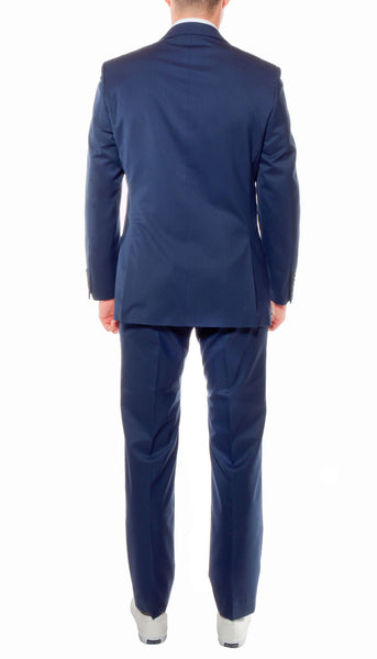 Men's Savannah Navy Slim Fit Three Piece Suit