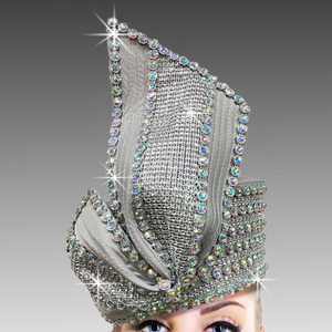 Women Church Pill Box Hat 3045 Grey