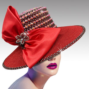 Women Church Hat 3061 RED