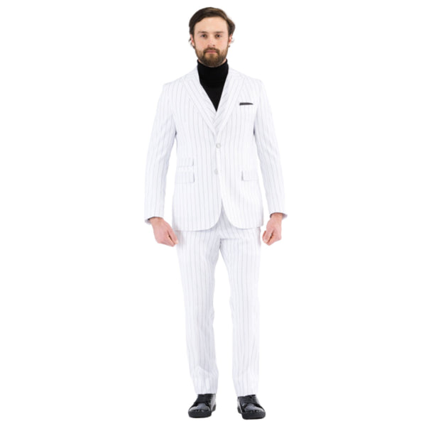 Men's Suit Bellagio White Black