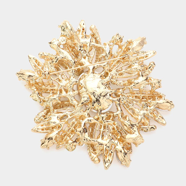 Women Church Brooch-1041 Peridot