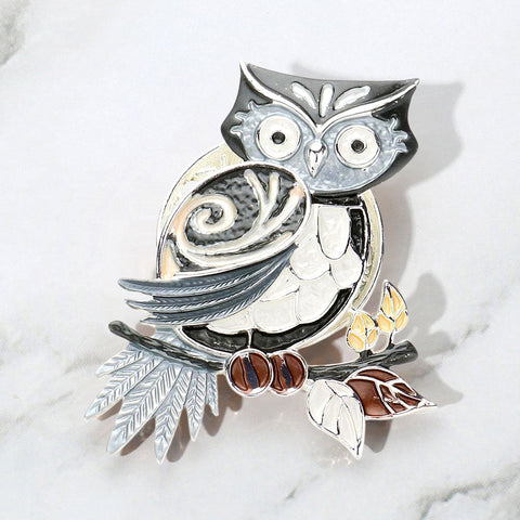 Women Church Brooch-147 Black