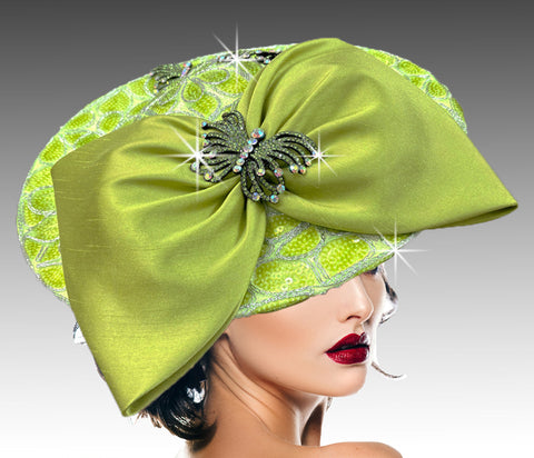 Women Church Fascinator 3392 Lime