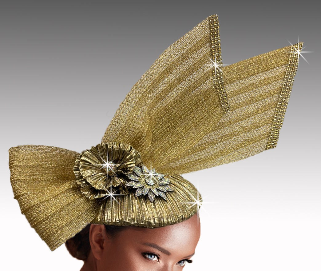 Women Church Fascinator 3398 Gold