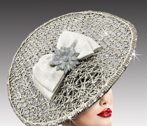Women Church Fascinator 3400 Silver