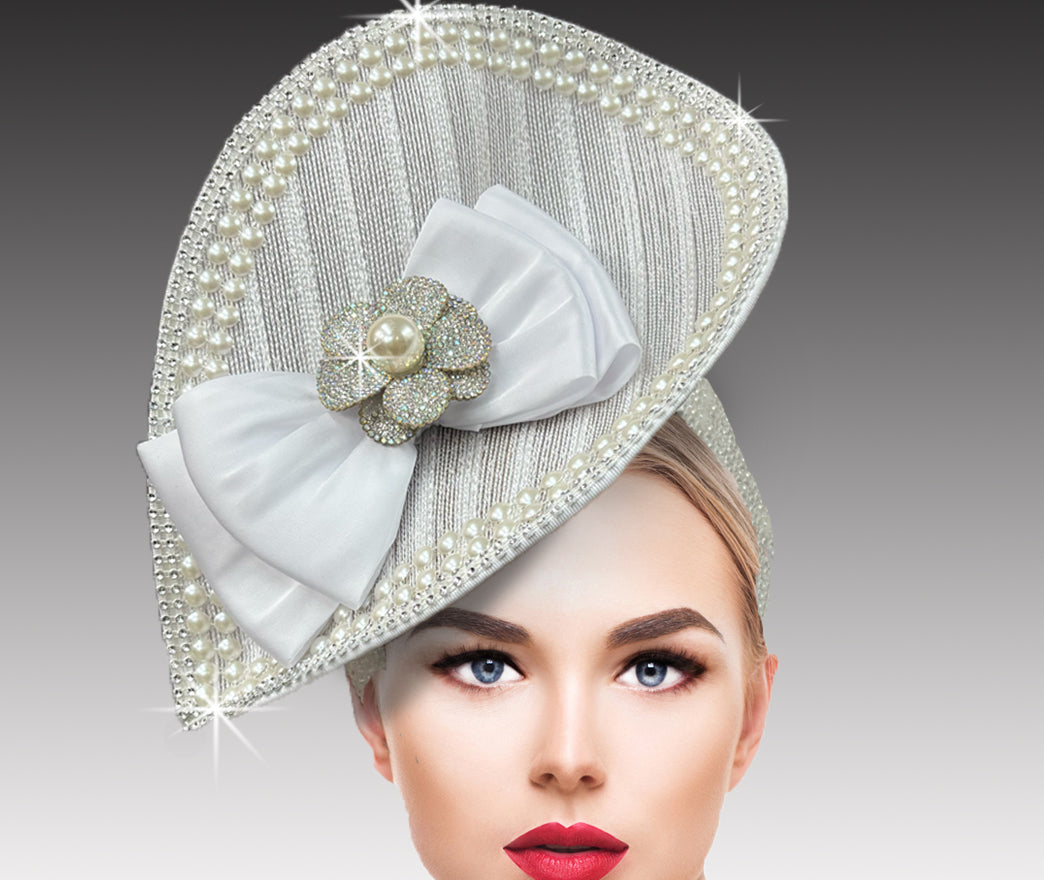 Women Church Fascinator 3422 White