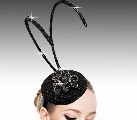 Women Church Fascinator 3427 Black
