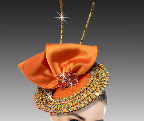 Women Church Fascinator FA342 Orange